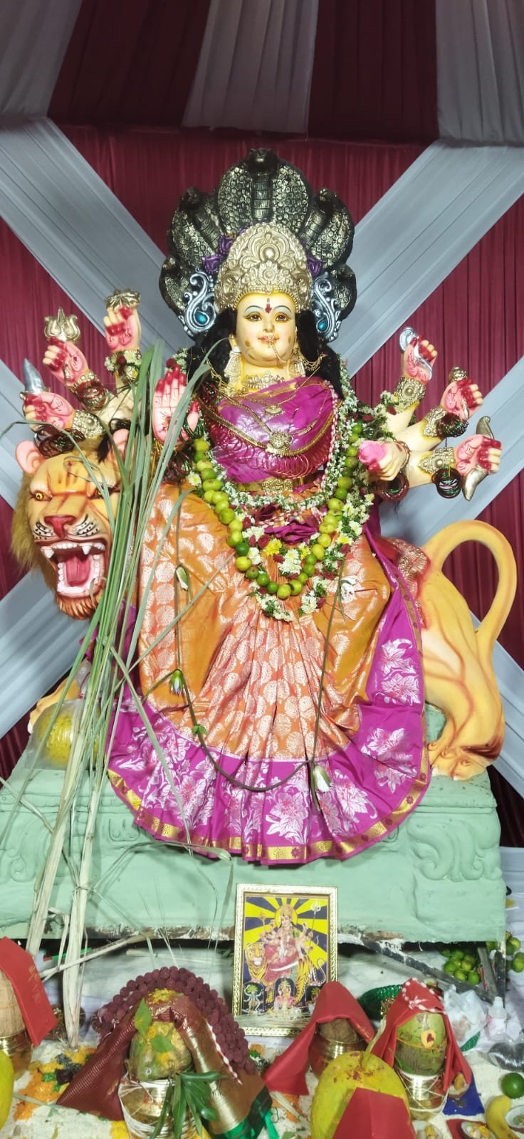 మండలంలో భక్తి శ్రద్దలతో కొనసాగుతున్న శ్రీ దుర్గామాత నవరాత్రి ఉత్సవాలు
