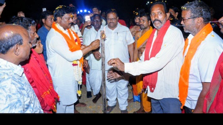 నందిగుండం దుర్గామాత నవరాత్రి ఉత్సవాల్లో పాల్గొన్న ఎమ్మెల్యే మహేశ్వర్ రెడ్డి